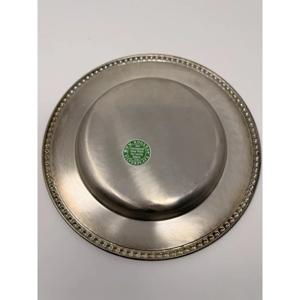 Vintage Wm. Rogers IS Silverplate Serving Tray 10